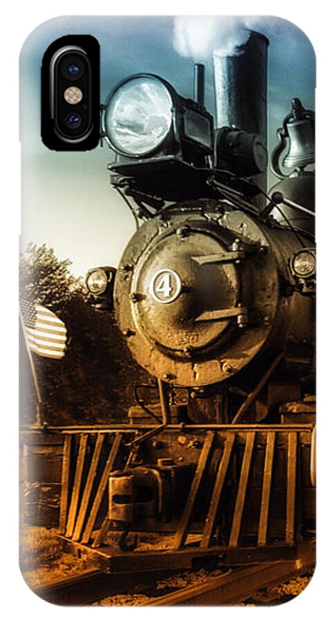 Train iPhone X Case featuring the photograph Locomotive Number 4 by Bob Orsillo