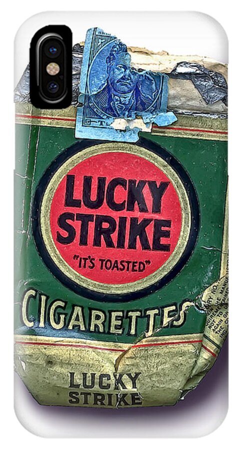 1940's Lucky Strike Green iPhone X Case by Walt Foegelle - Fine