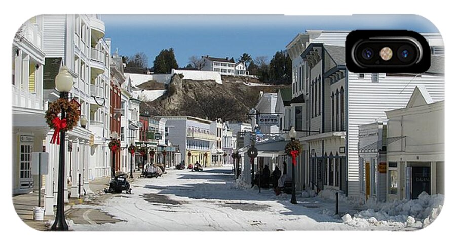 Mackinac Island iPhone X Case featuring the photograph Mackinac Island in Winter by Keith Stokes