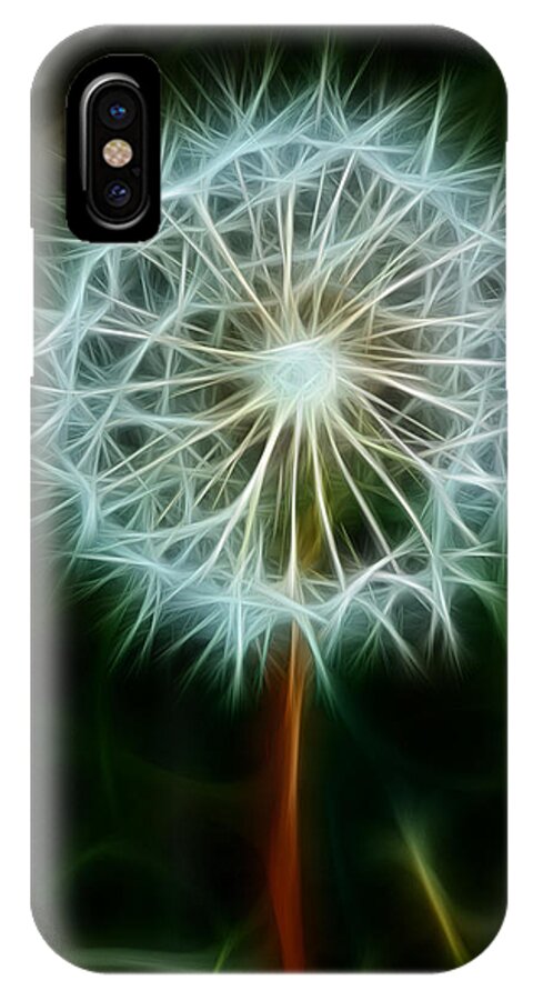 Dandelion Seeds iPhone X Case featuring the photograph Make A Wish by Joann Copeland-Paul