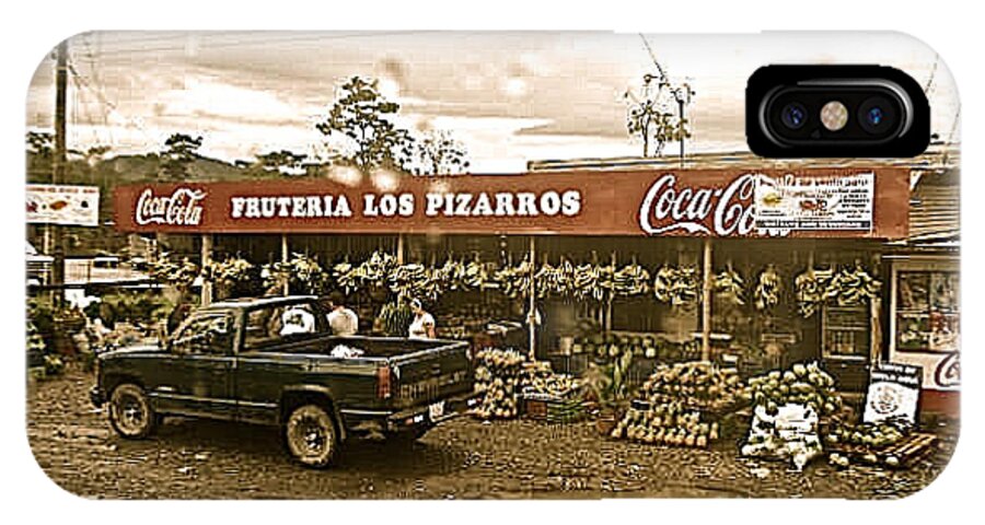 Farmer iPhone X Case featuring the photograph Market in Costa Rica by Christy Gendalia