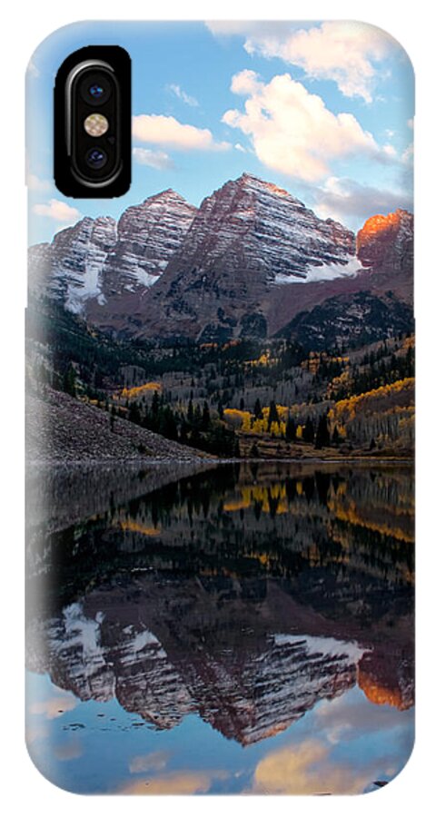 Maroon Bells iPhone X Case featuring the photograph Maroon Bells by Ronda Kimbrow