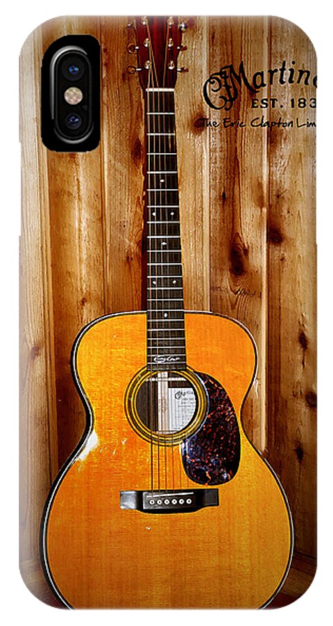 Martin iPhone X Case featuring the photograph Martin Guitar - The Eric Clapton Limited Edition by Bill Cannon