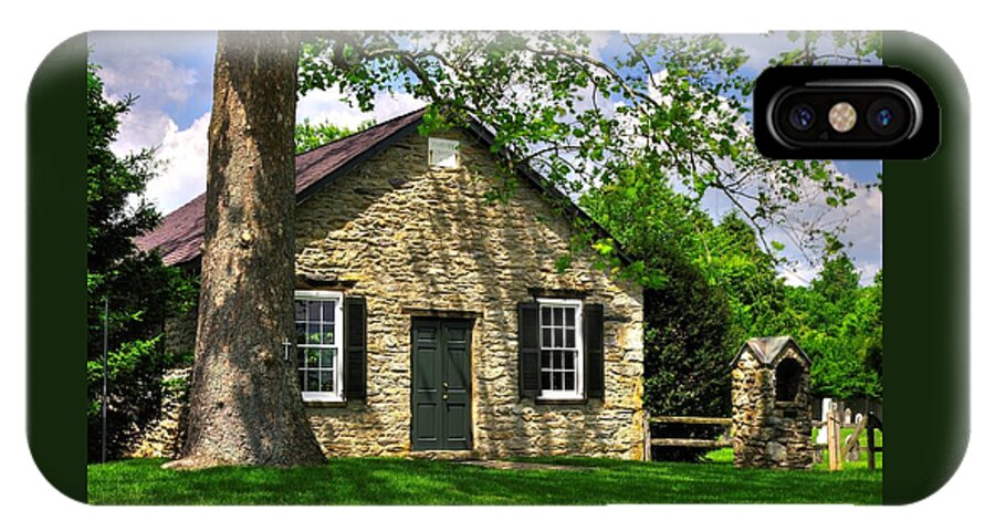 Fairview Chapel iPhone X Case featuring the photograph Maryland Country Churches - Fairview Chapel-1A Spring - Established 1847 Near New Market Maryland by Michael Mazaika