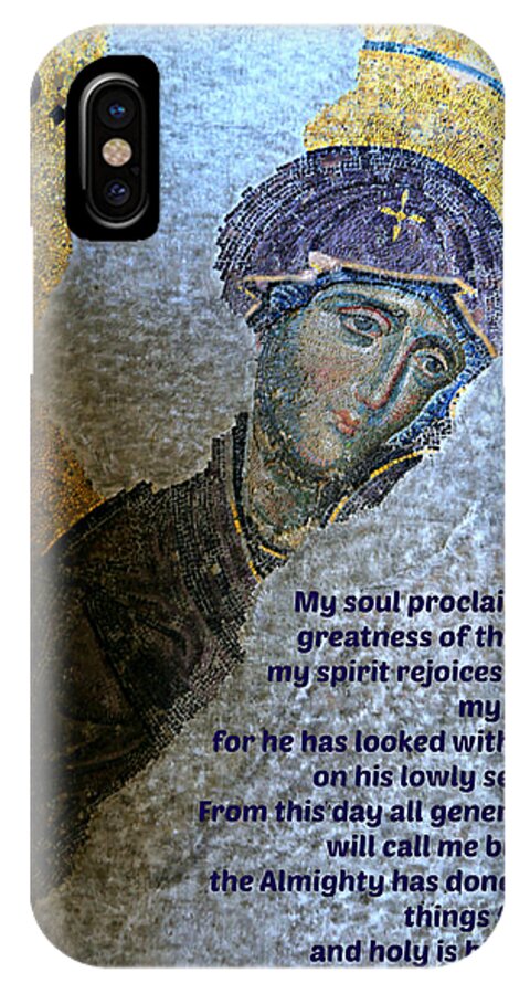 Magnificat iPhone X Case featuring the photograph Mary's Magnificat by Stephen Stookey