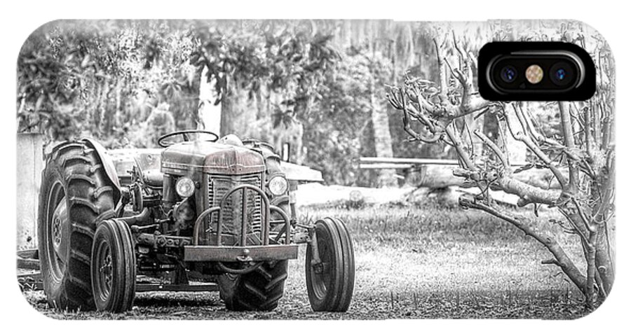 Massey Ferguson iPhone X Case featuring the photograph Massey Ferguson Tractor by Scott Hansen