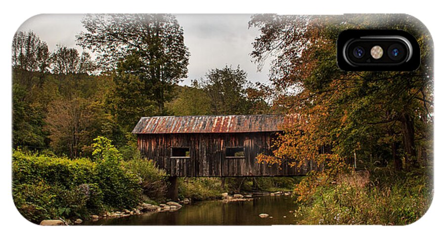 Landscape iPhone X Case featuring the photograph McWilliams Covered Bridge by Vance Bell