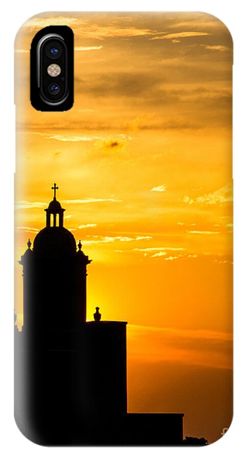 Fountain Square iPhone X Case featuring the photograph Meditative Sunset by Sophie Doell