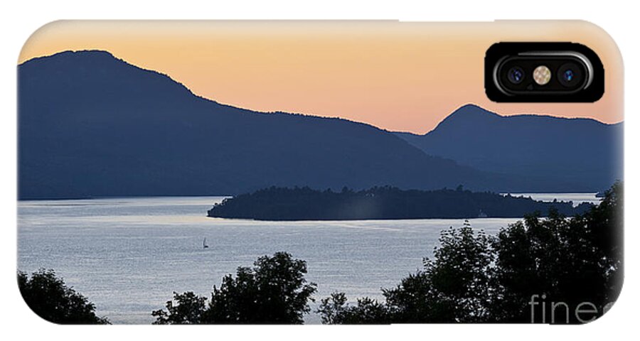Summer iPhone X Case featuring the photograph Memphremagog Twilight by Alan L Graham