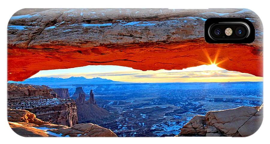 Canyonlands National Park iPhone X Case featuring the photograph Mesa Arch Sunrise by Adam Jewell