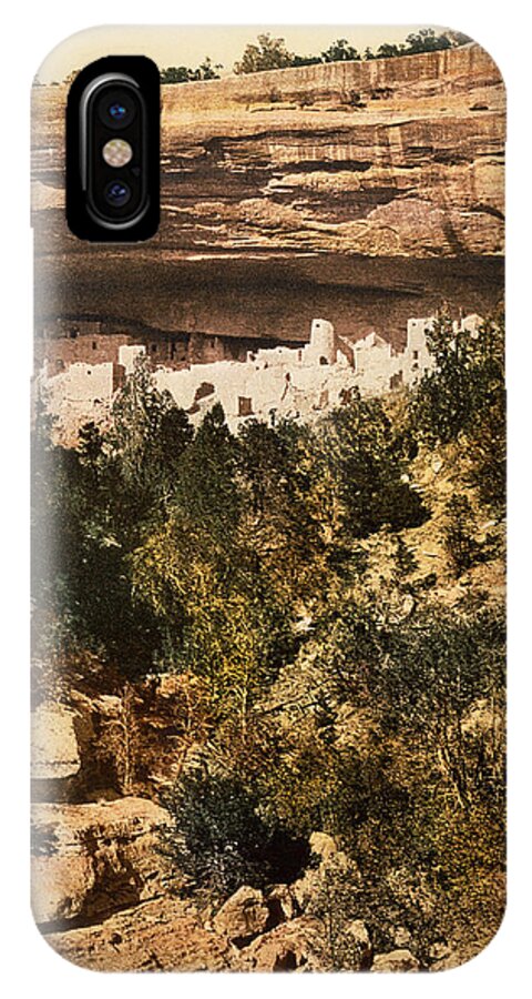 1890's iPhone X Case featuring the photograph Mesa Verde Cliff Palace by Underwood Archives