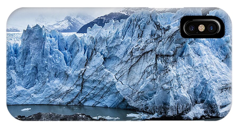 Patagonia iPhone X Case featuring the photograph Mid Perito Moreno Glacier by Timothy Hacker