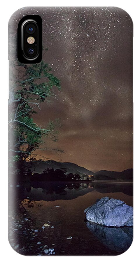 Milky Way iPhone X Case featuring the photograph Milky Way at Gwenant by B Cash