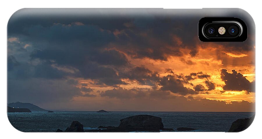 Seascape iPhone X Case featuring the photograph Mirandas Islands Galicia Spain by Pablo Avanzini