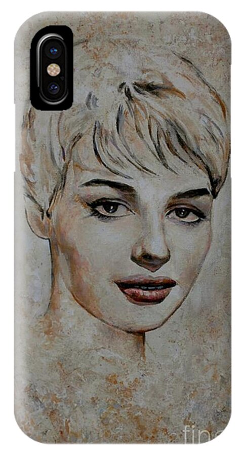 Mishele Mercier iPhone X Case featuring the painting Mishele Mercier by Vladimir Troitsky