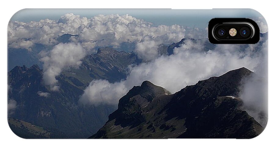 Mist iPhone X Case featuring the photograph Mist From the Schilthorn by Nina Kindred