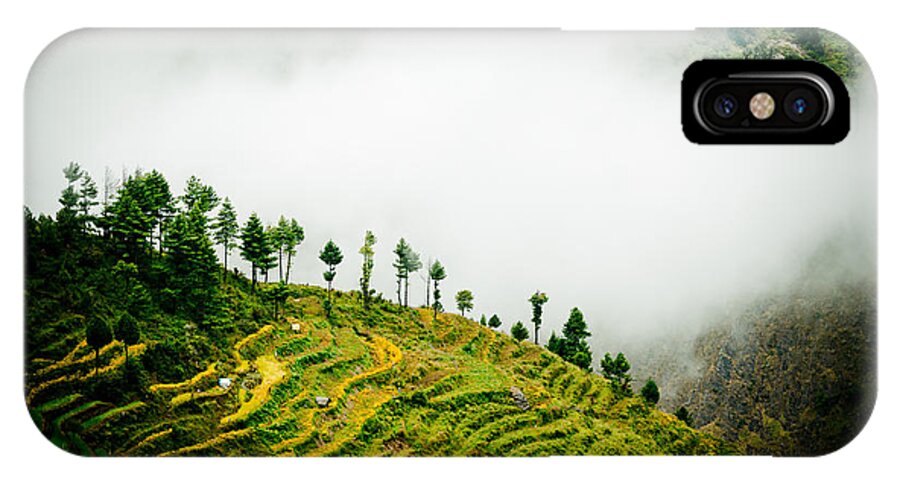 Gosaikunda iPhone X Case featuring the photograph Mist in mountain Himalayas Color by Raimond Klavins