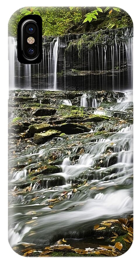 Ricketts Glen iPhone X Case featuring the photograph Mohawk Falls 2 by Paul Riedinger