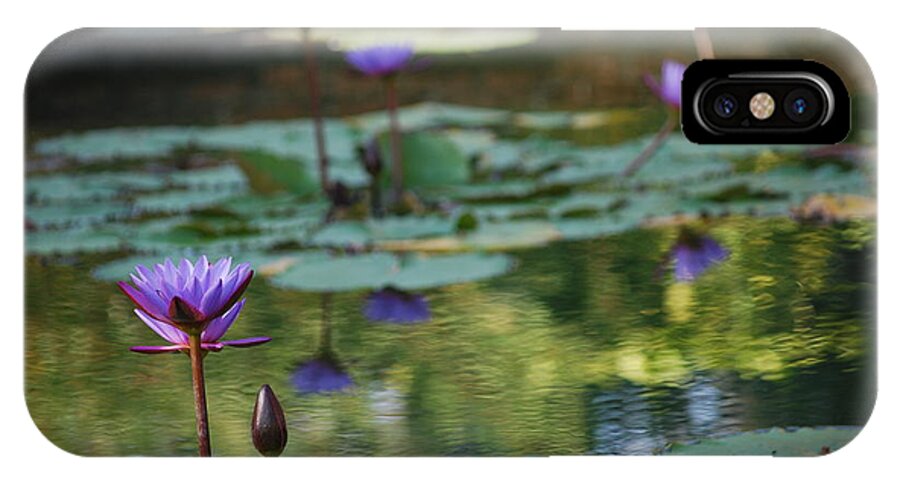 Nymphaea iPhone X Case featuring the photograph Monet's Waterlily Pond Number Two by Heather Kirk