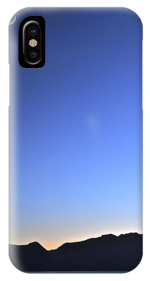 Calm iPhone X Case featuring the photograph Moon Over Lake Tahoe by Gej Jones