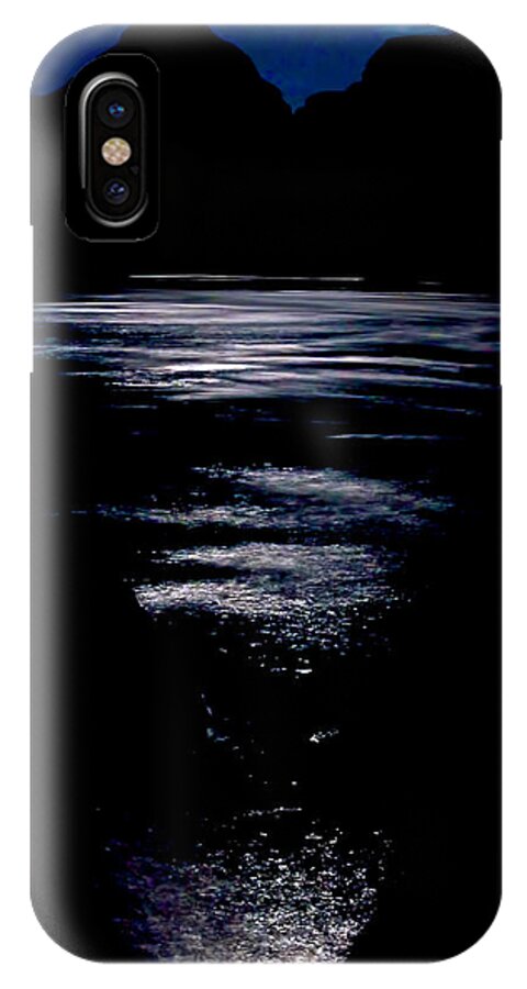Moon iPhone X Case featuring the photograph Moon Water by Britt Runyon