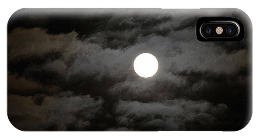 Moon iPhone X Case featuring the photograph Moonlight Magic by Cathy Shiflett