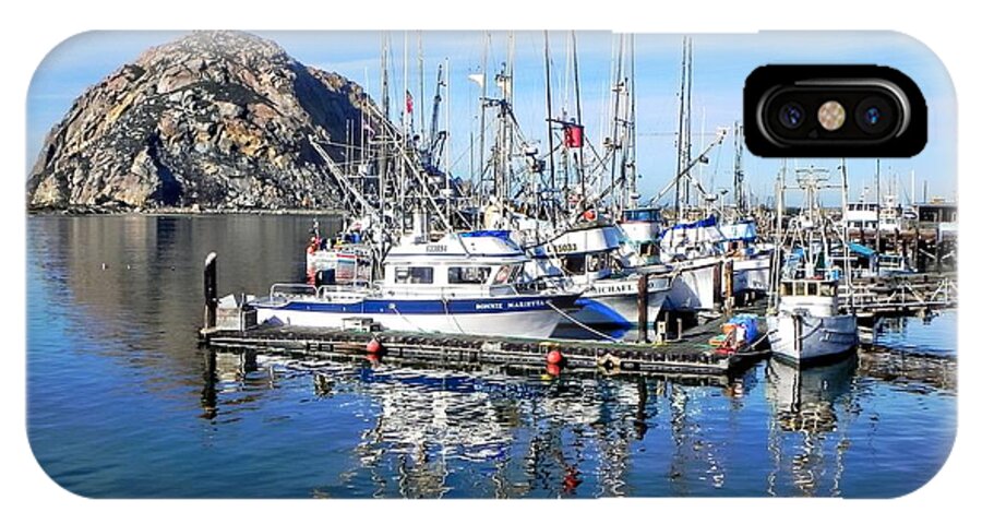 Morro Rock iPhone X Case featuring the photograph Morro Rock by Kathy Churchman