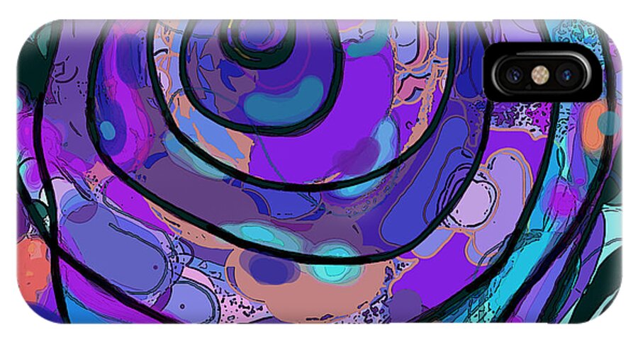 Mortal iPhone X Case featuring the digital art Mortal Coil by Carol Jacobs