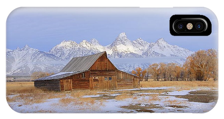Grand Tetons National Park iPhone X Case featuring the photograph Moulton Barn by Floyd Tillery