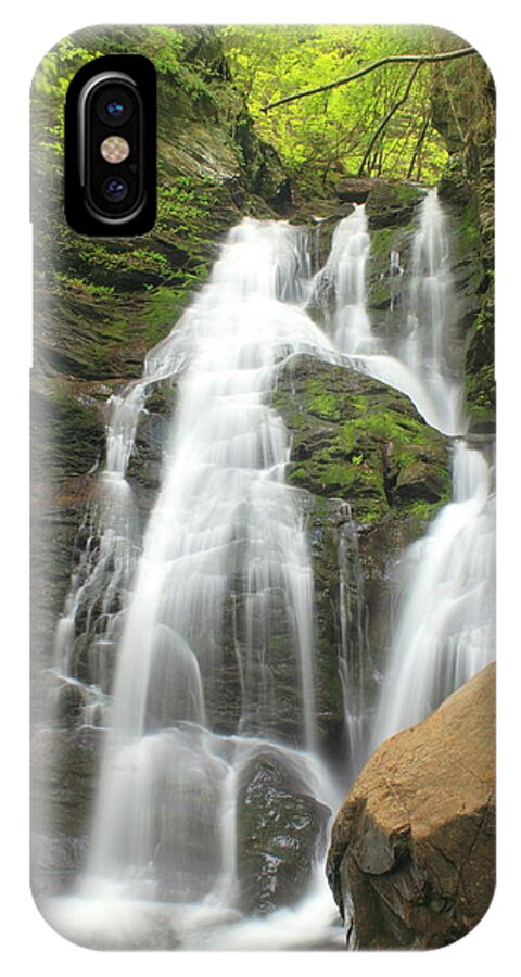 Waterfall iPhone X Case featuring the photograph Mount Greylock North Adams Cascade Waterfall by John Burk