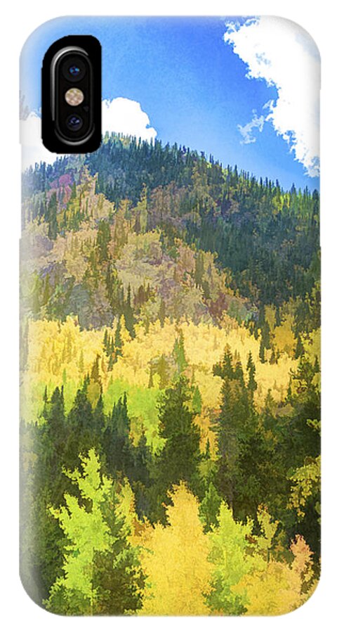 Fall iPhone X Case featuring the photograph Mountain Colors by Jerry Nettik