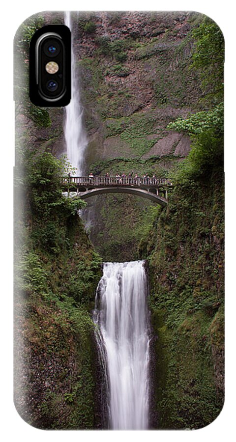 Multnomah Falls iPhone X Case featuring the photograph Multnomah Falls by Suzanne Luft