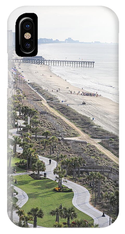 Myrtle iPhone X Case featuring the photograph Myrlte Beach by Jimmy McDonald