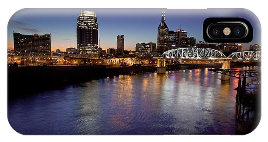 Nashville iPhone X Case featuring the photograph Nashville's River by John Magyar Photography