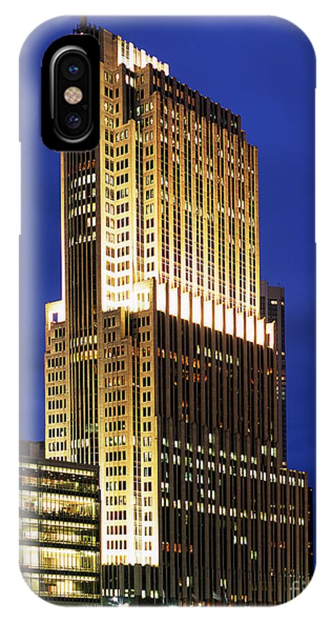 Buiding iPhone X Case featuring the photograph NBC Tower Building by Wernher Krutein