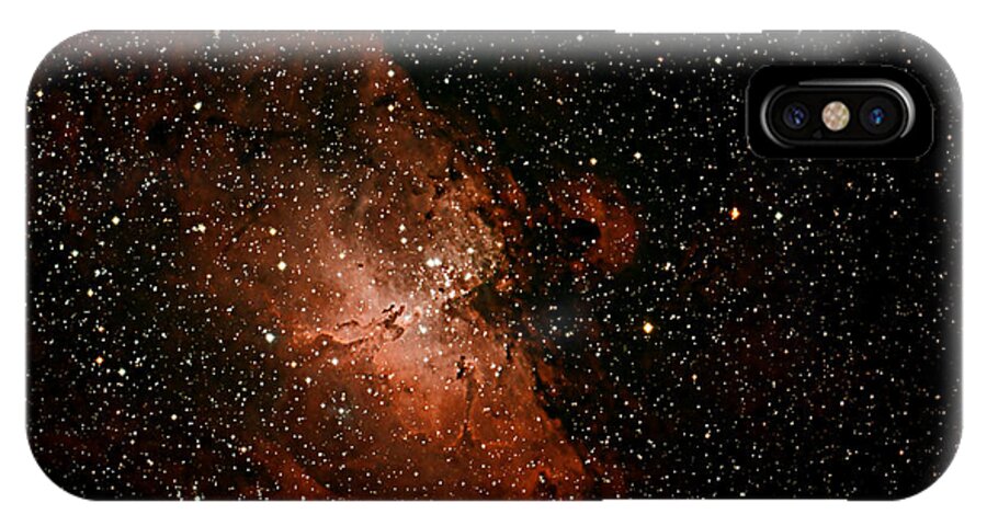 Fine Art Photography iPhone X Case featuring the photograph Nebula M16 by Chuck Caramella