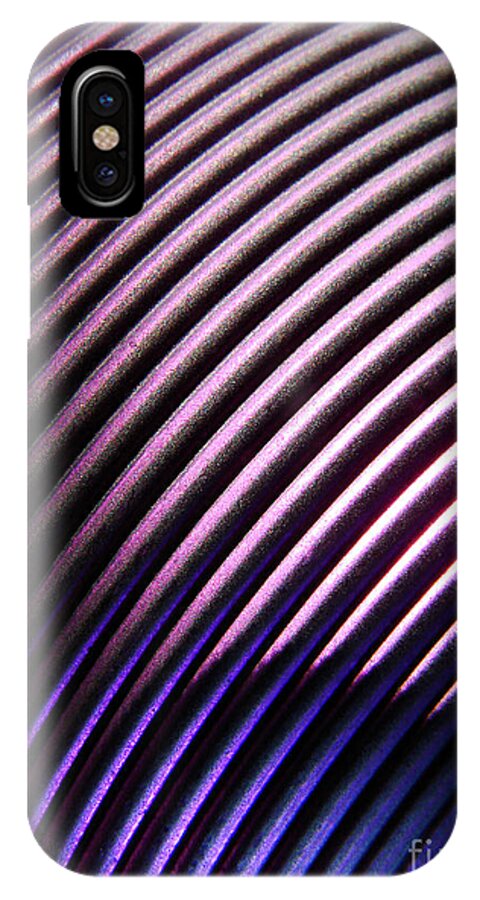 Purple iPhone X Case featuring the photograph Neo Plum by Mark Holbrook