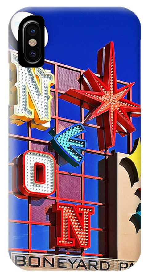 Photo Old Neon Signs iPhone X Case featuring the photograph Vegas Neon Boneyard by Kate McKenna