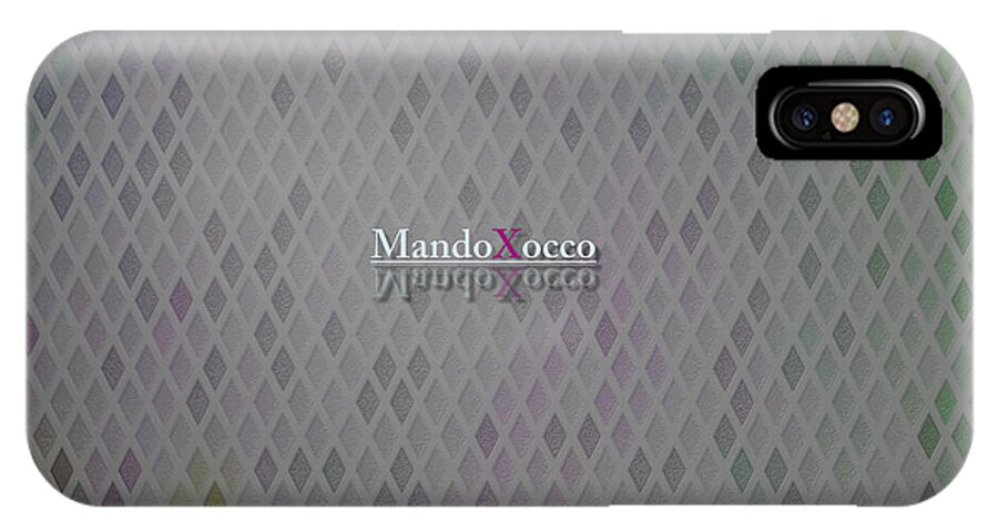 Design iPhone X Case featuring the mixed media New Color by Mando Xocco