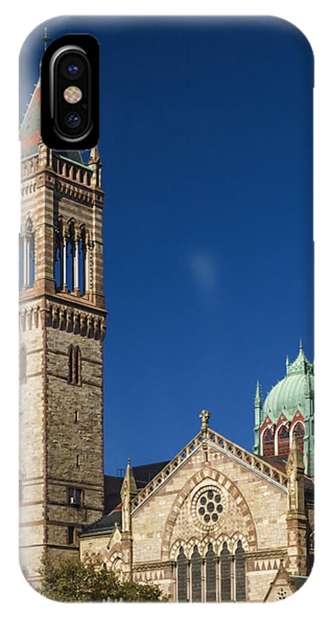 America iPhone X Case featuring the photograph New Old South Church by Maria Coulson