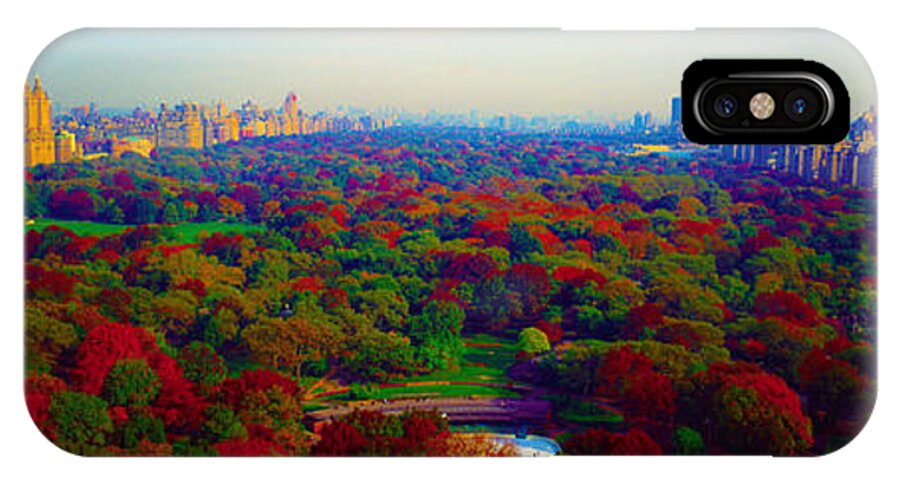 New iPhone X Case featuring the photograph New York City Central Park South by Tom Jelen