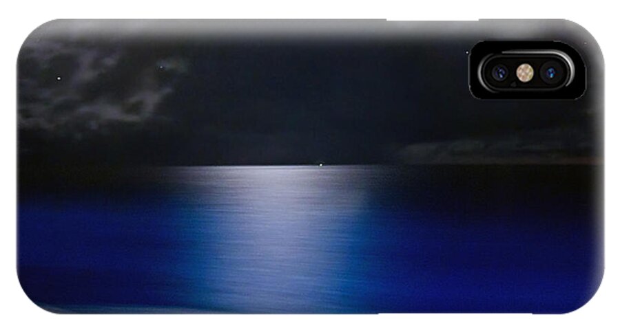 Night iPhone X Case featuring the photograph Night and Water by Hanny Heim