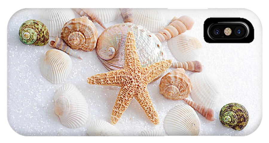  Seashells iPhone X Case featuring the photograph North Carolina Sea Shells by Andee Design