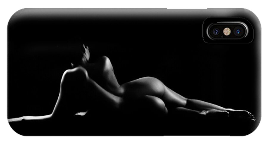 Room iPhone X Case featuring the photograph Nude Art 7bw by Eivydas Timinskas