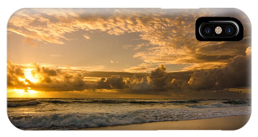 Sunrise iPhone X Case featuring the photograph Ocean Sunrise by Tammy Ray