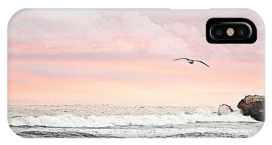 Ocean iPhone X Case featuring the photograph Ocean Sunset by Kathy Churchman