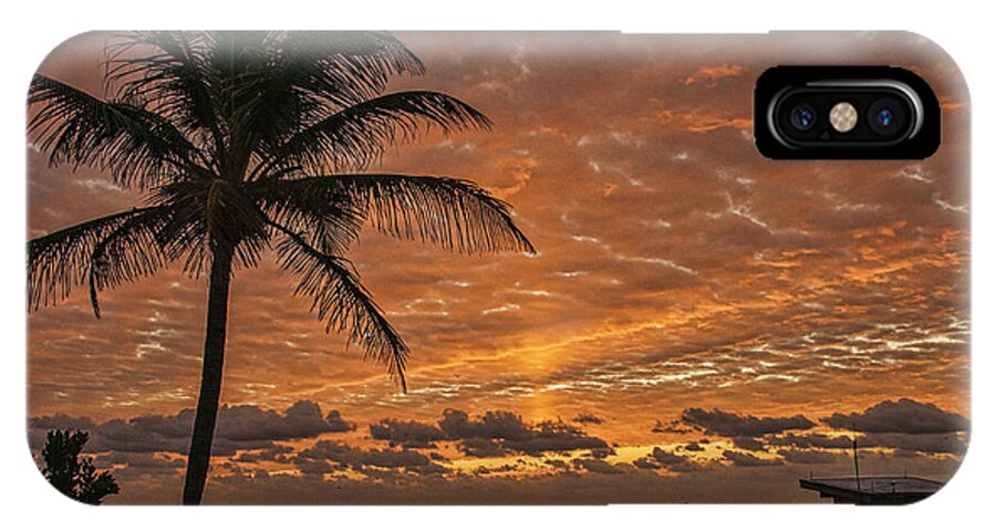 Sunrise iPhone X Case featuring the photograph Oceanfront Park Sunrise 2 by Don Durfee