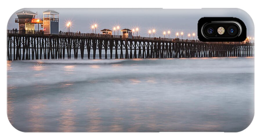 Photography iPhone X Case featuring the photograph Oceanside Pier 1 by Lee Kirchhevel