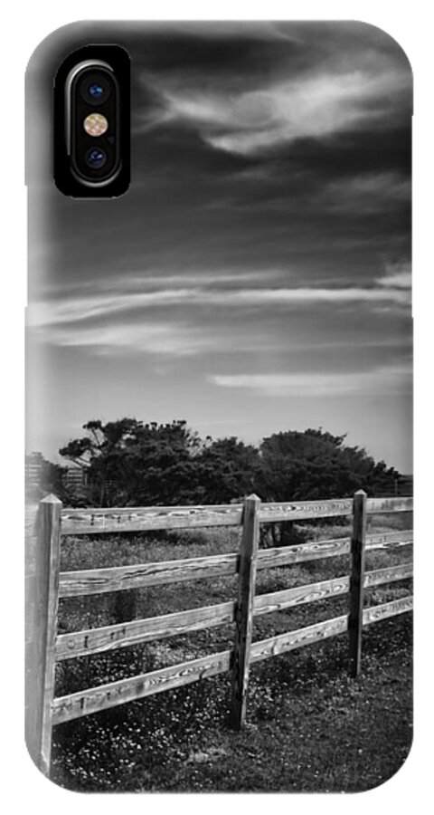 North Carolina Outer Banks iPhone X Case featuring the photograph Ocracoke Pony Fence by Ben Shields