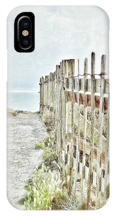Connie Handscomb iPhone X Case featuring the photograph Old Fence To The Sea by Connie Handscomb